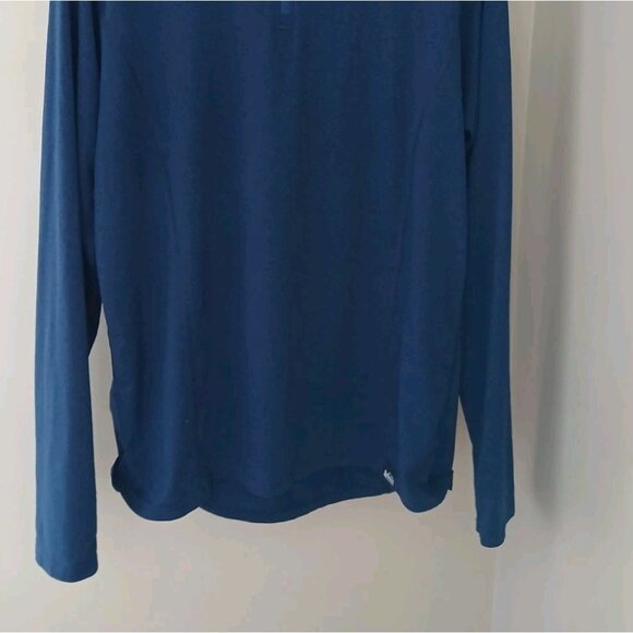 Rei Co Op Quarter Zip Tech Top Size Medium Blue Active Hiking Packable - Picture 4 of 10